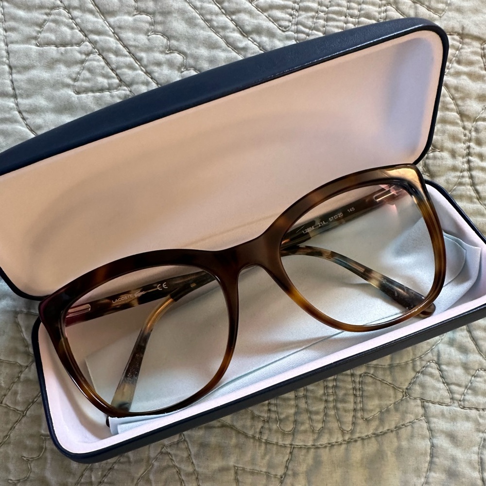 Lacoste Women’s Eyeglasses Frames L2884 Havana Cat Eye